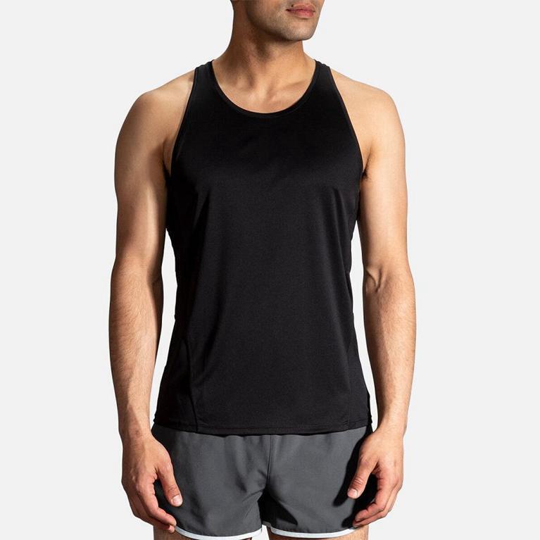 Brooks Stealth Men's Running Tank Top - Grey (31904-SHJZ)